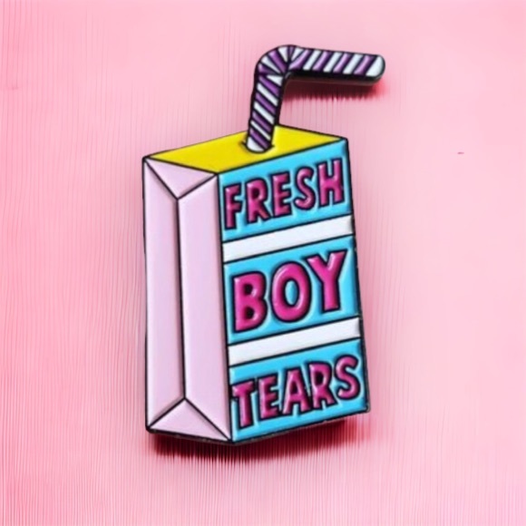 Fresh Boy Tears Enamel Pin - Picture 1 of 5